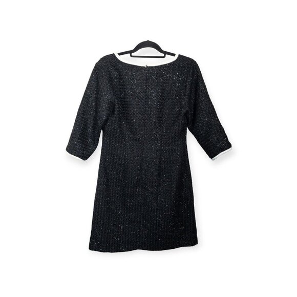 Alexia Admor Black & White Tweed Dress Orla Contrast Edge Mini SZ 8 M Luxury - Picture 2 of 8